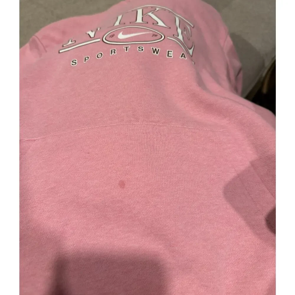 Nike Women'e Hoodie Sportswear Varsity Pullover Fleece Large Pink